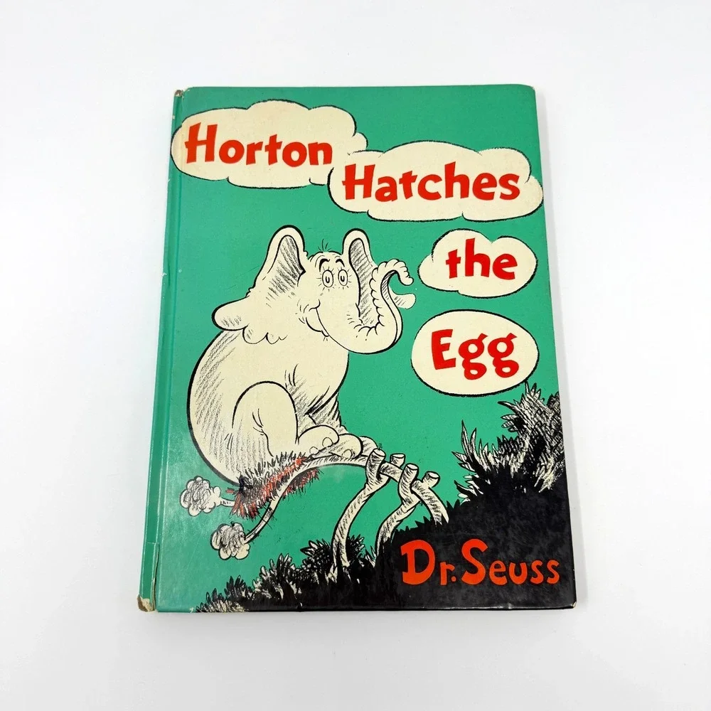 Dr Seuss Vintage Hardcover Lot 5 Cat in the Hat Green Eggs Horton Hop Pop Marvin